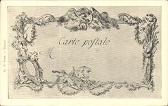 CPA Fantaisie Les chefs d'oeuvre de l'art au 18eme Le teste a teste Watteau 