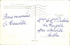 Trouville MODERN CARD the beach per hour of the bath View on the quays