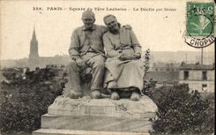 Paris CPA Public garden of the Lachaise Father decline by Steiner