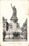 Paris CPA Statue of the Republic