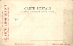 Paris CPA Monument de Francis Garnier