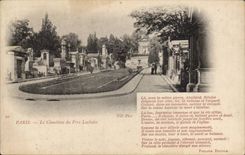 Paris CPA Cemetery of the Lachaise Father
