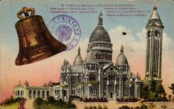 Paris CPA Basilique du Sacre Coeur Montmartre Cloche