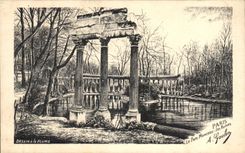 Paris CPA Park Heap ruins