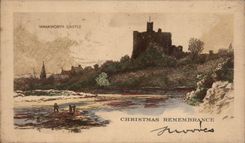 CPA FAntaise Warkworth Schloss Weihnachtsweihnachten