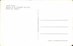 CPA Interior Albi of the cathedral co Cecile Detail of the sculptures