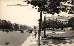 Paris CPA Rond point of the Champs Elysees Squares Marigny