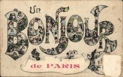 Paris CPA bonjour de Paris
