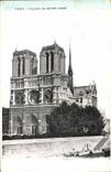 Paris CPA Facade de Notre Dame