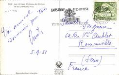 La cLeman CPM Chateau de Chilon et les dents du Midi