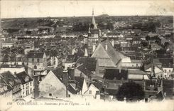 CPA Compiegne Panorama genommen von der Kirche