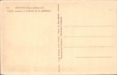 CPA Rouen Old women houses and the arrow of the cathedral