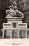 Paris CPA Basilique du Sacre Coeur de Montmartre L'autel principal de la chapelle des morts Pieta par Coutan
