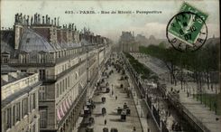 Paris CPA Rue de Rivoli Perspective
