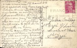 Paris CPA palate of Chaillot