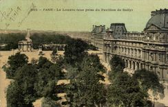 Paris CPA Le Louvre ( vue prise du pavillon de Sully )