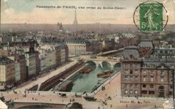 Paris CPA Panorama Vue prise de Notre Dame