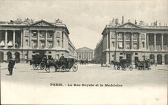 Paris CPA Royal Street and the Madeleine