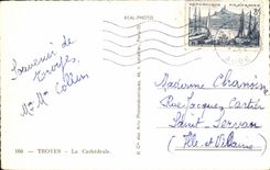 MODERN CARD Troyes the cathedral