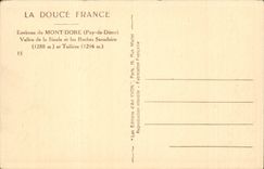 CPA Environs of the Mount Gilds Valley of Sioule and the Sanadoire rocks AND tuiliere