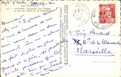 CPA Lake Annecy Sevrier Escaped on the church the rock from Expensive and the Spinner