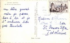 CPA Servoz solid mass of the Mount Blanc