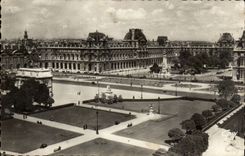 Paris - 1 - Perspective sur le Louvre - Carrousel - CPA 