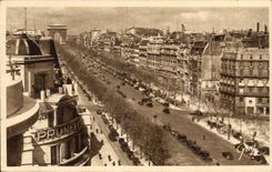 Paris - 8 - Avenue of the Champs Elysees - CPA