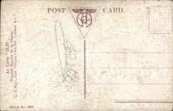 Arts - Tableaux - Pink tinged winter scene - CPA 