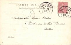 Festivals - Happy Year - Swan - boat - boat - swan - CPA