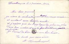 Fantasy - Woman - Happy New Year - Culy haired woman - CPA