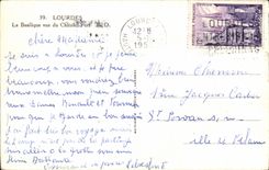 Lourdes - the Basilica - the Castle Fort - CPA