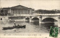 Paris - 8 - the Bridge of the Harmony - House of Commons - CPA