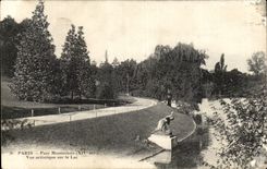 Paris - 14 - Montsouris Park - Artistic Sight on the Lake - CPA