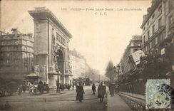 Paris - 10 - Gate Saint Denis - Boulevards - CPA