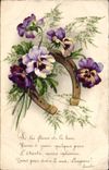 Flowers - Flowers - Thought - Pansy - Horseshoe - Horseshoe - CPA