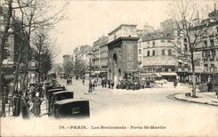 Paris - 10 - Boulevards - Gate Saint Martin - CPA