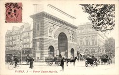Paris - 10 - Boulevards - Gate Saint Martin - CPA