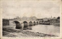 Angers CPA Night effect on Maine and bridge of the Low chain
