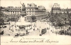 Paris - 10 - Statue of the Republic - CPA