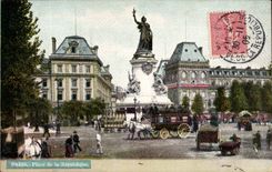 Paris - 10 - Place of the Republic - CPA