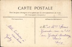 Fantaisie - Couple with noble clothing - blue tinge - CPA