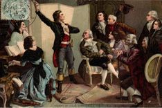 Fantaisie - La marseilaise chantee chez Dietric Maire de Strasbourg - CPA 