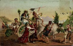 Arts - Tables - the Louvre - Leopold Robert - Festival of the Madonna of the arc - - CPA