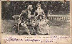 Fantaisie - Couple in elegant clothing - CPA 