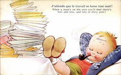 Fantasy - Child - Humor - I wait until work is done all alone - CPA