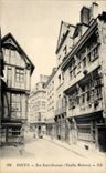 Rouen - Street Saint Romain - Old women Houses - CPA