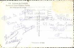 Cannes - Ruins of the Old Castle Strengthens Abbey of Lerias - CPA