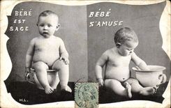 Fantasy - Baby is Sage - Baby Has fun - Baby - - CPA