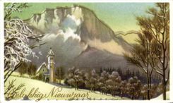 Festivals - Happy New Year - Calming Winter Scene - CPA